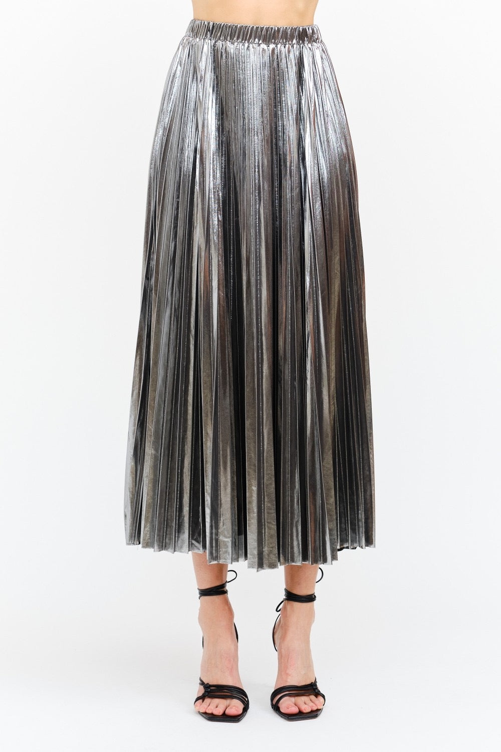 Metal Pleats Midi