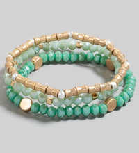 Sea Blue Beaded Bracelet