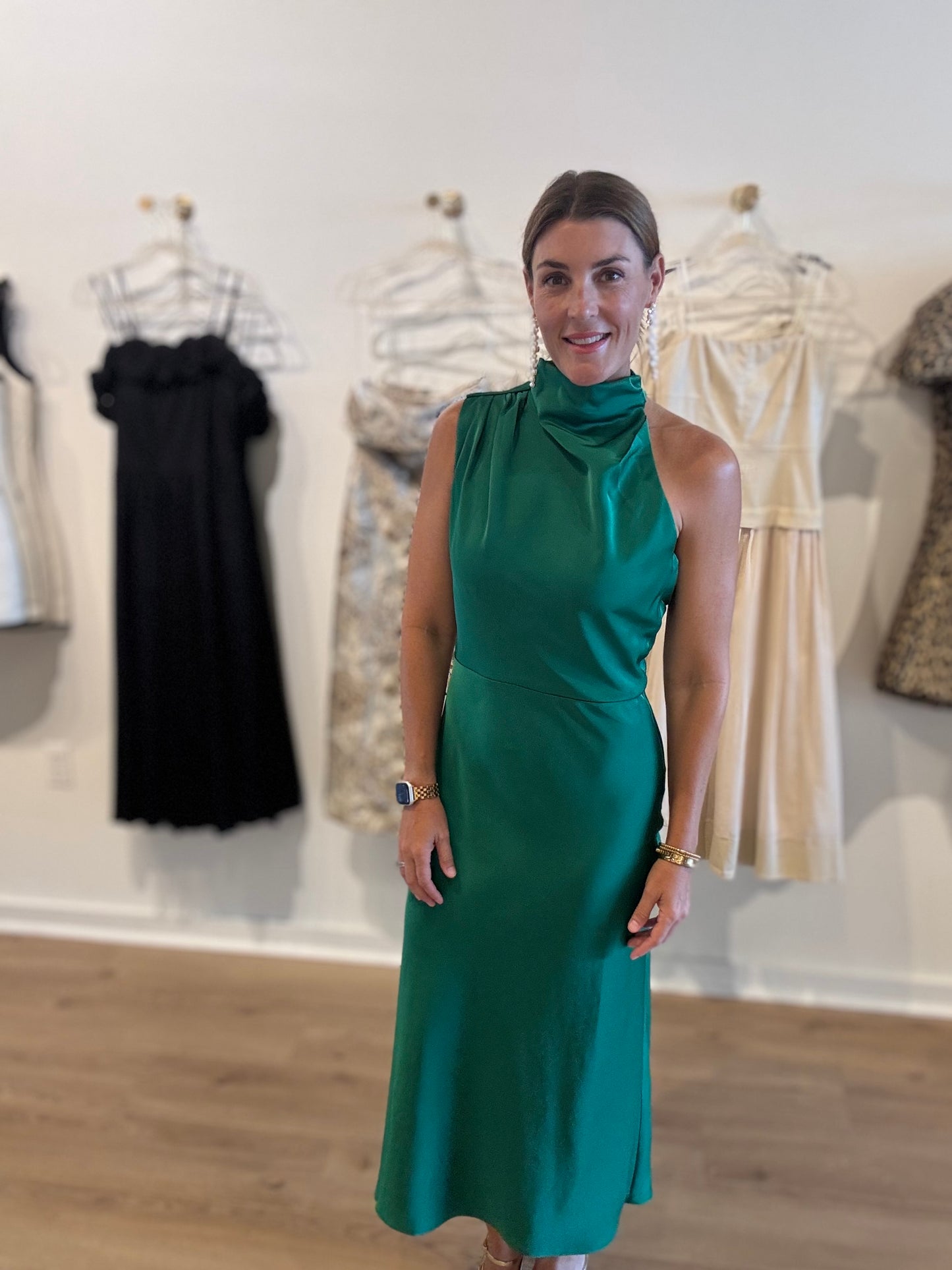 Jodie High Neck Midi