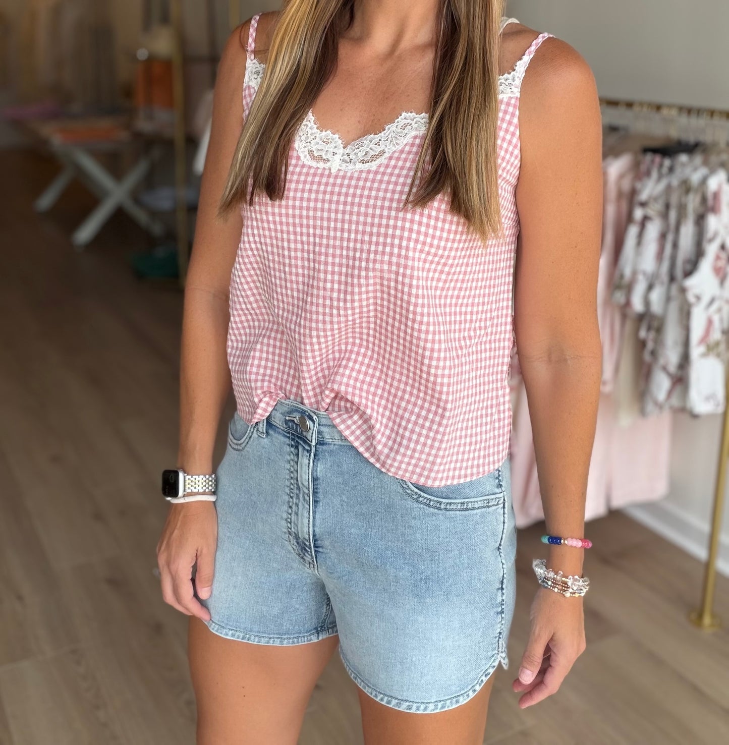 Curved Hem Shorts