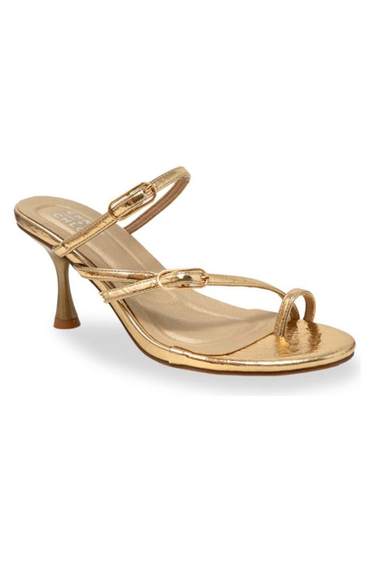 Gold Buckle Heel