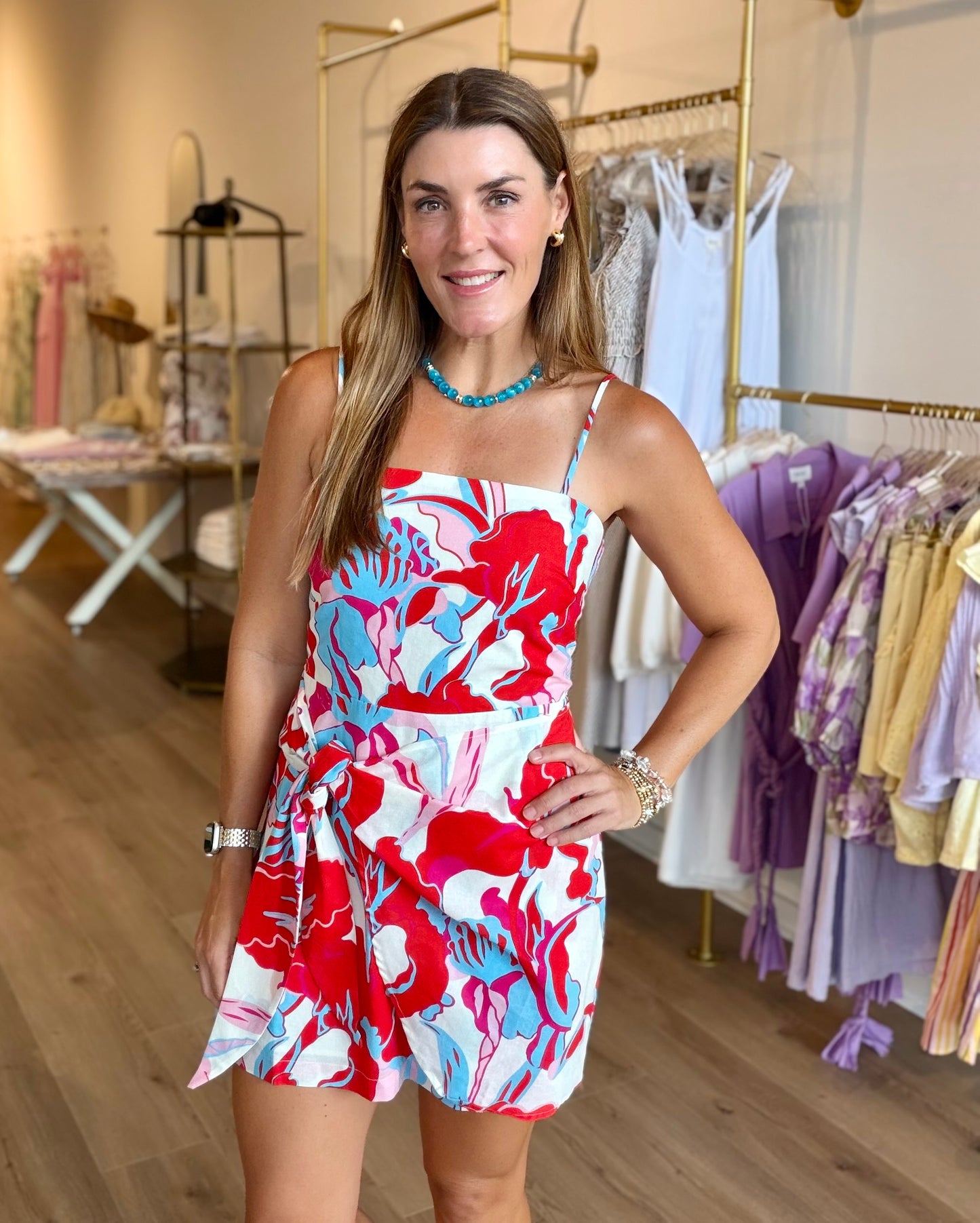 Samantha Wrap Mini Dress