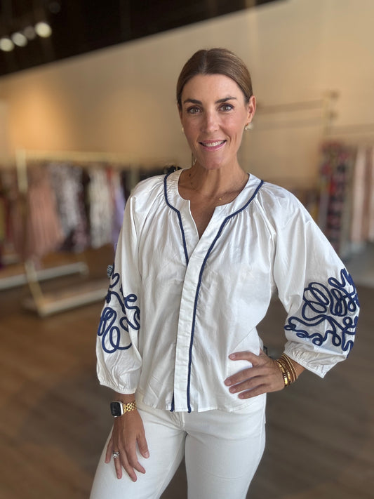 Evy Embroider Blouse