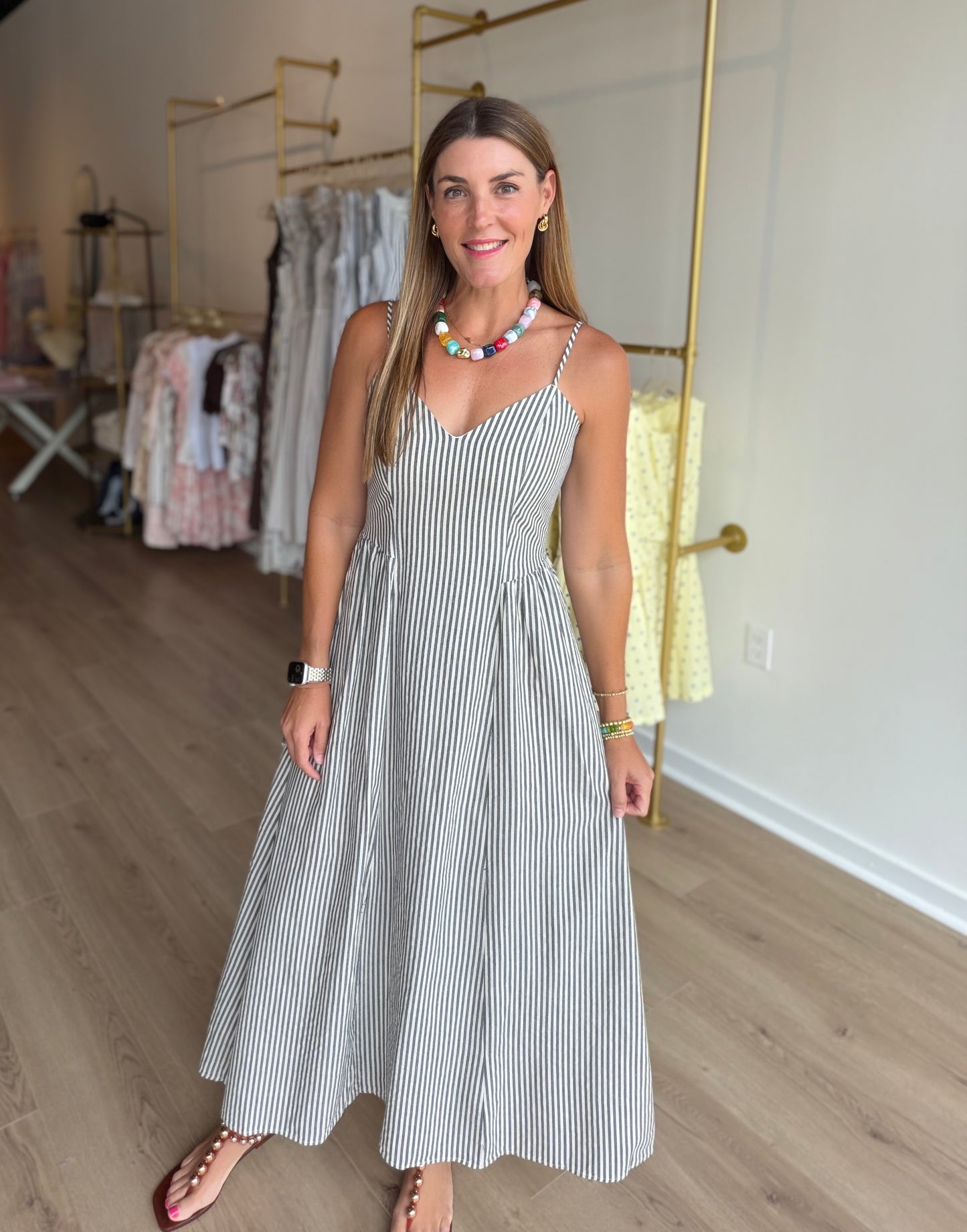 Striped Maxi Dress