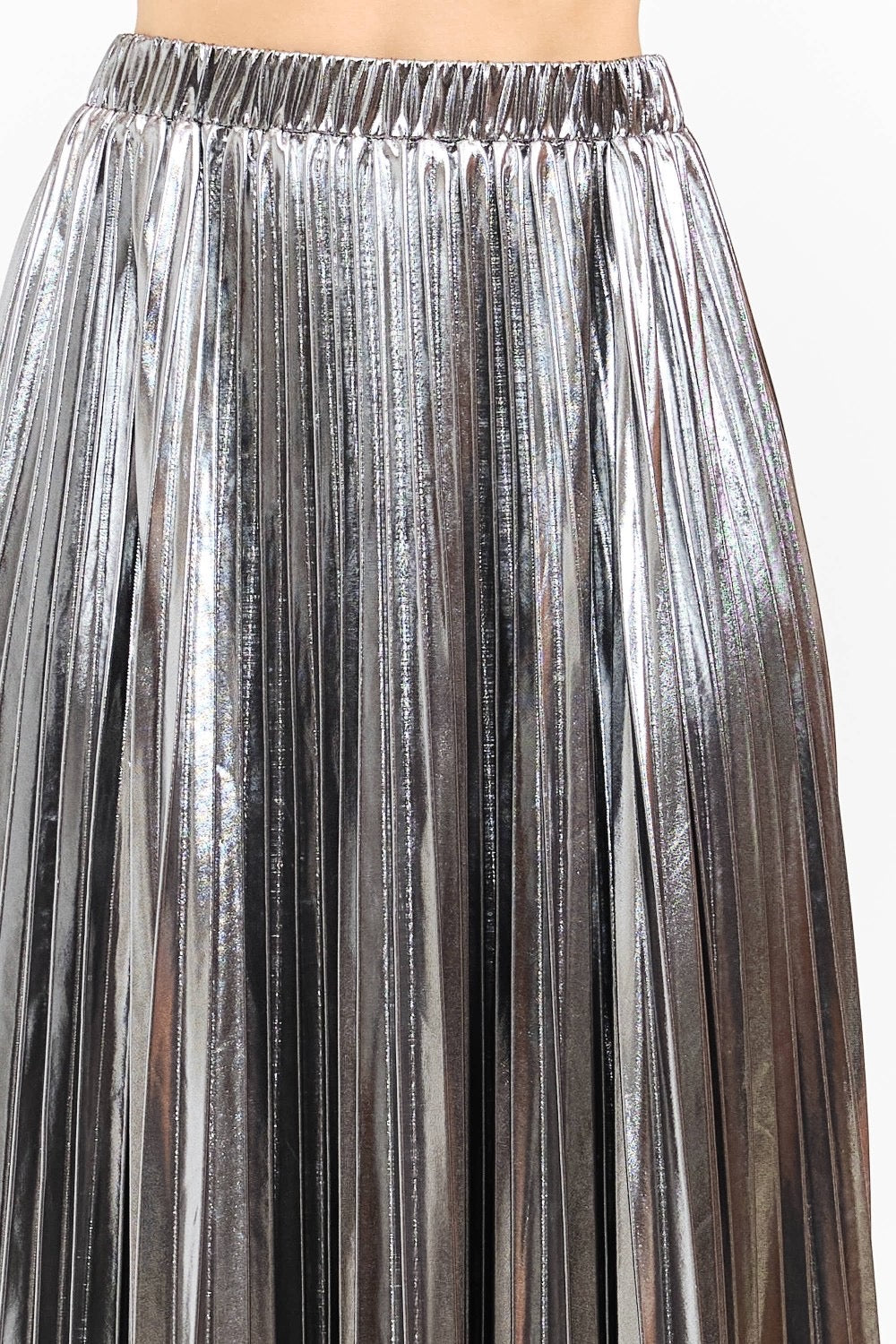 Metal Pleats Midi