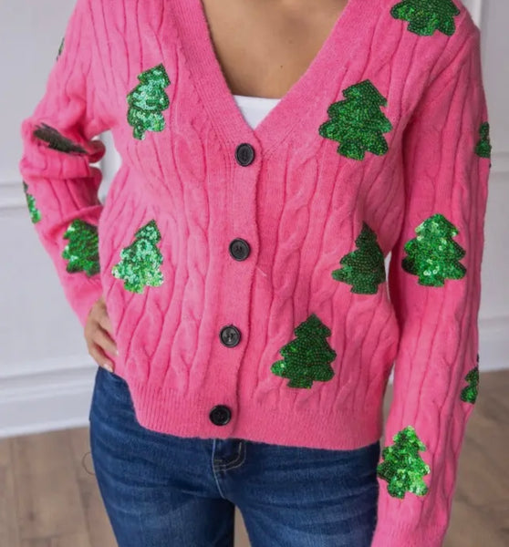 Pinky Tree Cardigan