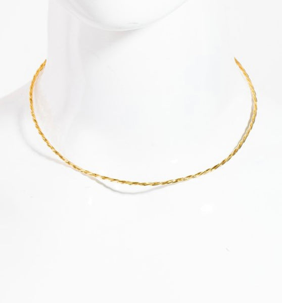 gold dipped twist chain