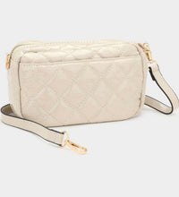 quilted glossy crossbody