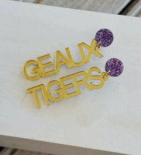 Acrylic Tigers Earring