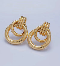 Double Hoop Stud Earring