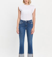 Cuffed Straight Leg Denim