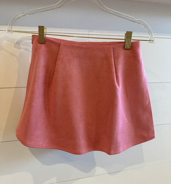 Mini Suede Skort