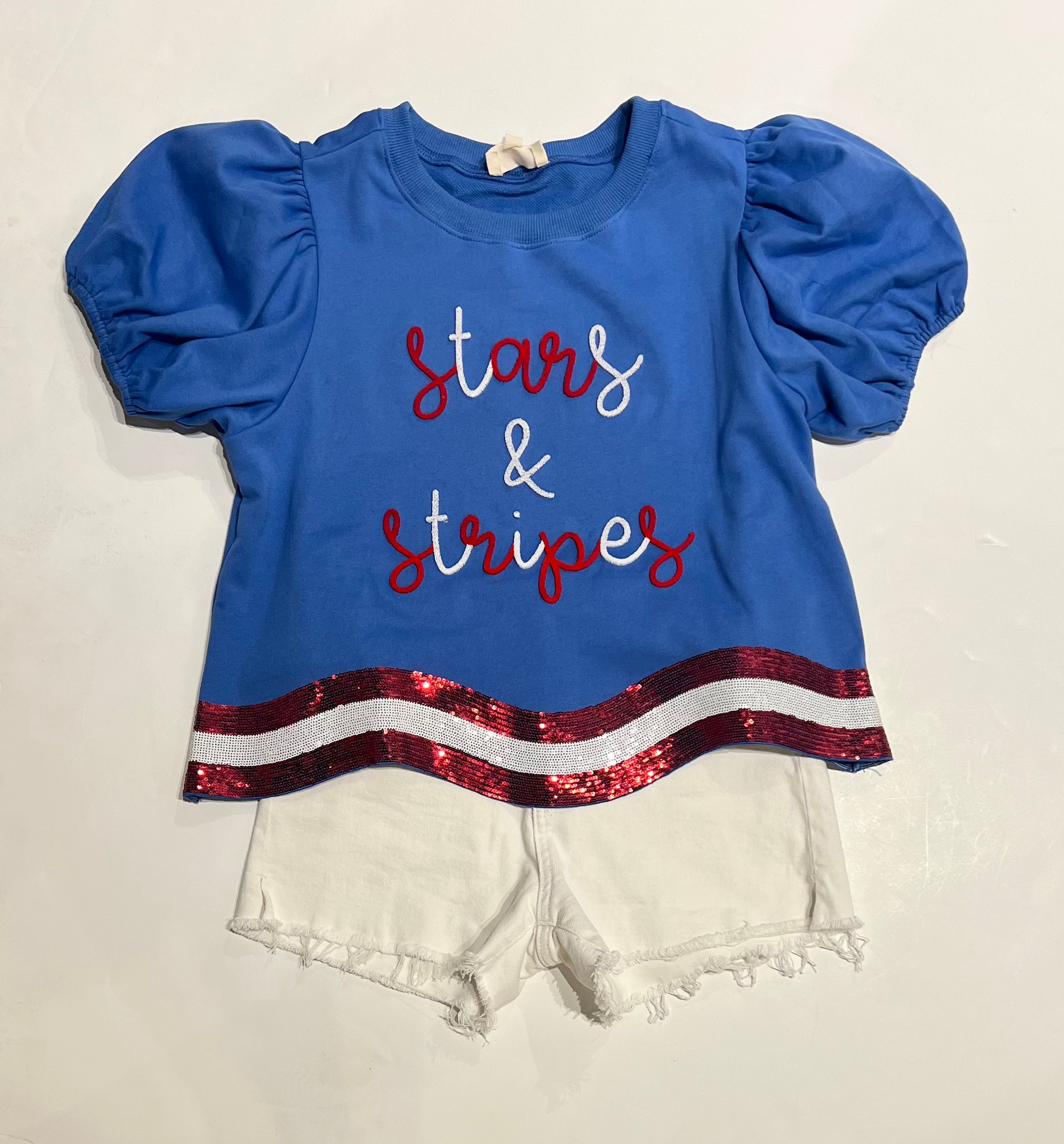 Stars and Stripes patch tee