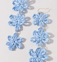 Raffia Flower Drop Earring