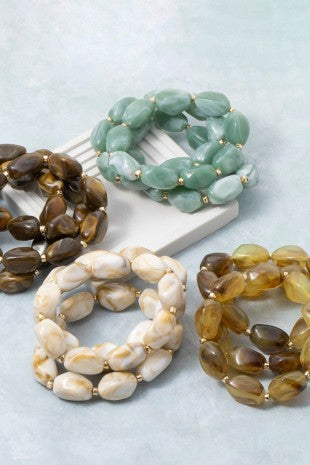 Chunky Bead Bracelet Set