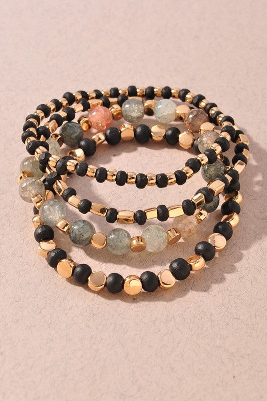 Bead Stretch Bracelet Set