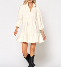 Ruffle Tweed Dress