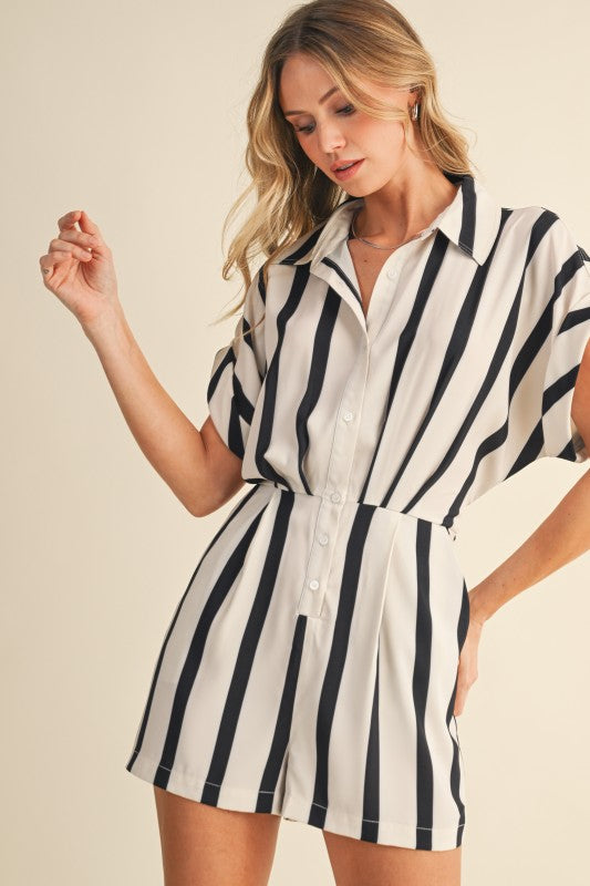 Striped Chic Romper