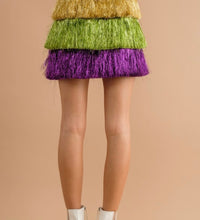 mardi party fringe skirt